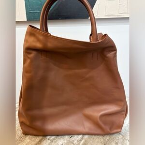 GABRIELA HEARST Tote Cognac Brown Carryon Leather Bag Shopper Crossbody Handbag